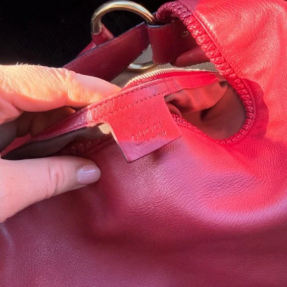 Gucci Large Horsebit Hobo Red - Picture 4 of 7